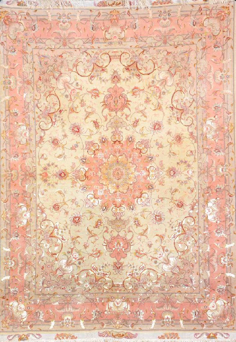 Tabriz 'Part-Silk' Rug (Signed), (1 of 1)
