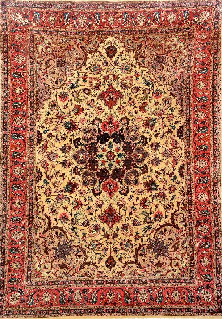 Tabriz 'Part-Silk' Rug, (1 of 1)