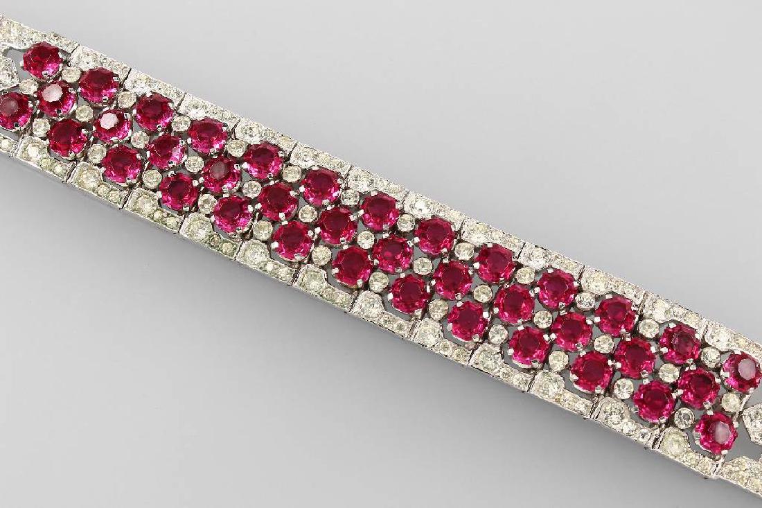 Bracelet with rhine stones, silver 925 (1 of 1)