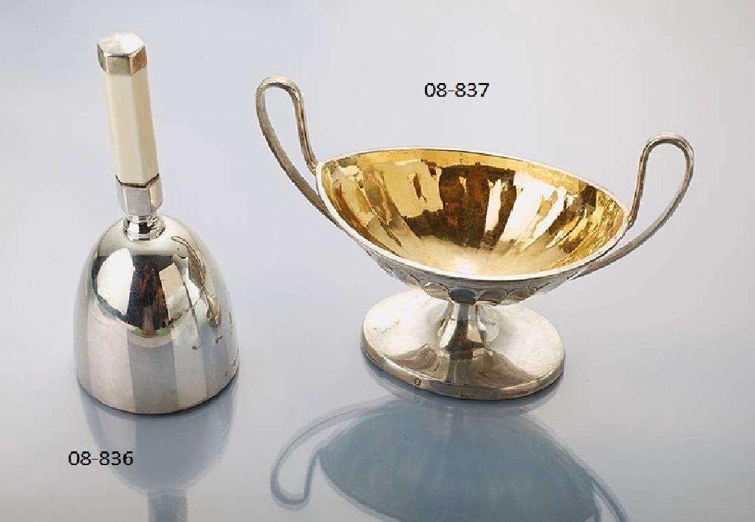 Salt cup, german approx. 1810, 12-lot: Salt cup, german approx. 1810, 12-lot , Augsburg Selig 2581, master Grabe, Jakob Herrmann, Altona 1749, master 1781, died 1833,partly gilded, heavy quality, h. approx. 9.5 cm, pure classicism, approx.