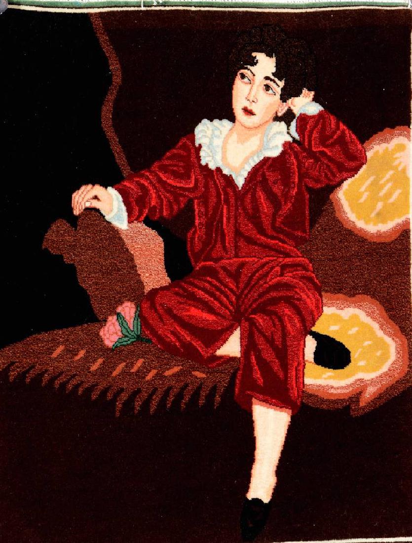 'Part-Silk' Tabriz 'Pictorial Rug', (1 of 1)