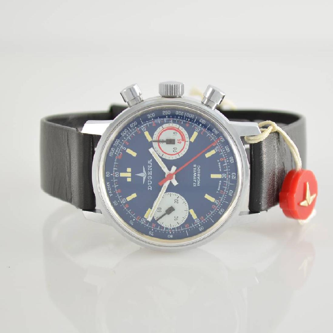 DUGENA unworn gents wristwatch with chronograph (1 of 8)