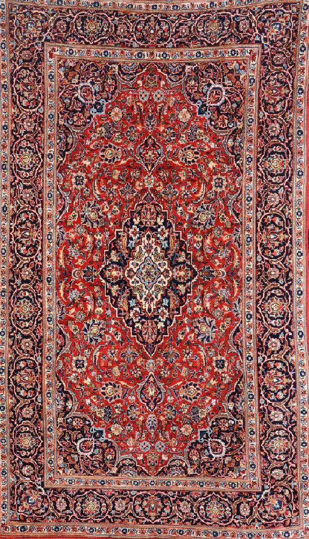 Kurk Kashan Rug 'Part-Silk', (1 of 1)