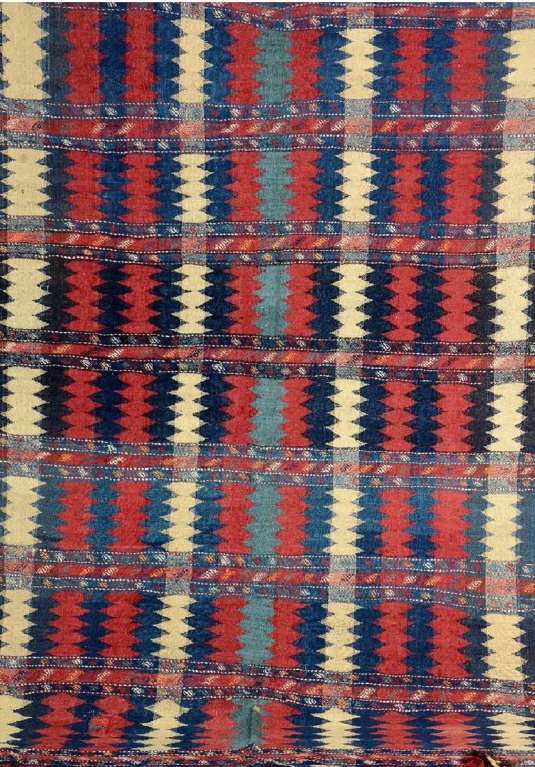 Armenian 'Kilim',: Armenian 'Kilim', Caucasus, circa 1900, wool/wool, approx. 245 x 164 cm, condition: 2 -3, rare, collector piece.*