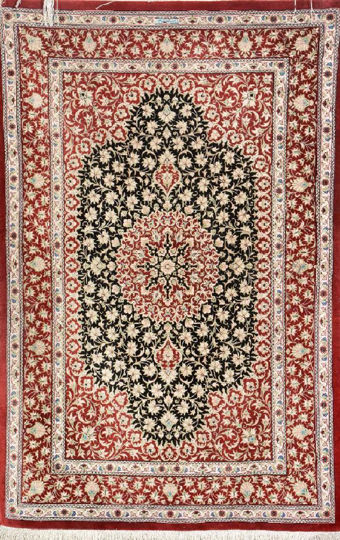 Silk Qum Rug (Signed), (1 of 1)