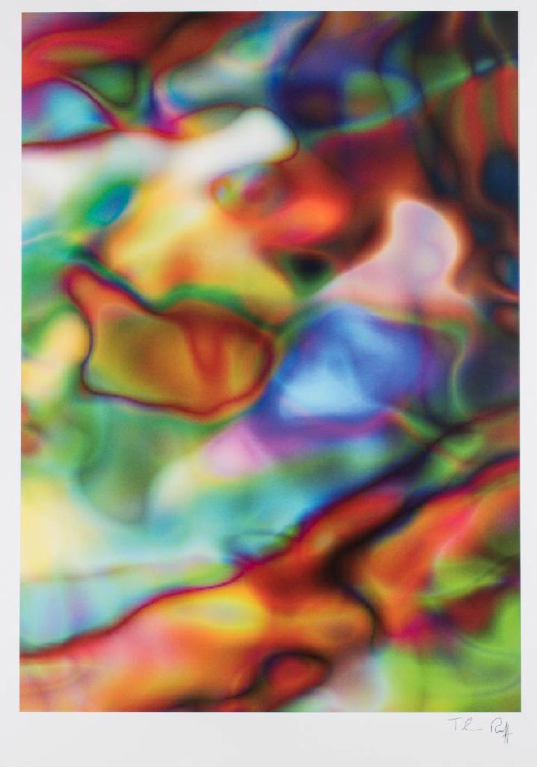 Thomas Ruff, born 1958, Substrat II, color offset on: Thomas Ruff, born 1958, Substrat II, color offset on thin board, signed, sheet size 100x70 cm ********************************************************************************************In our auction