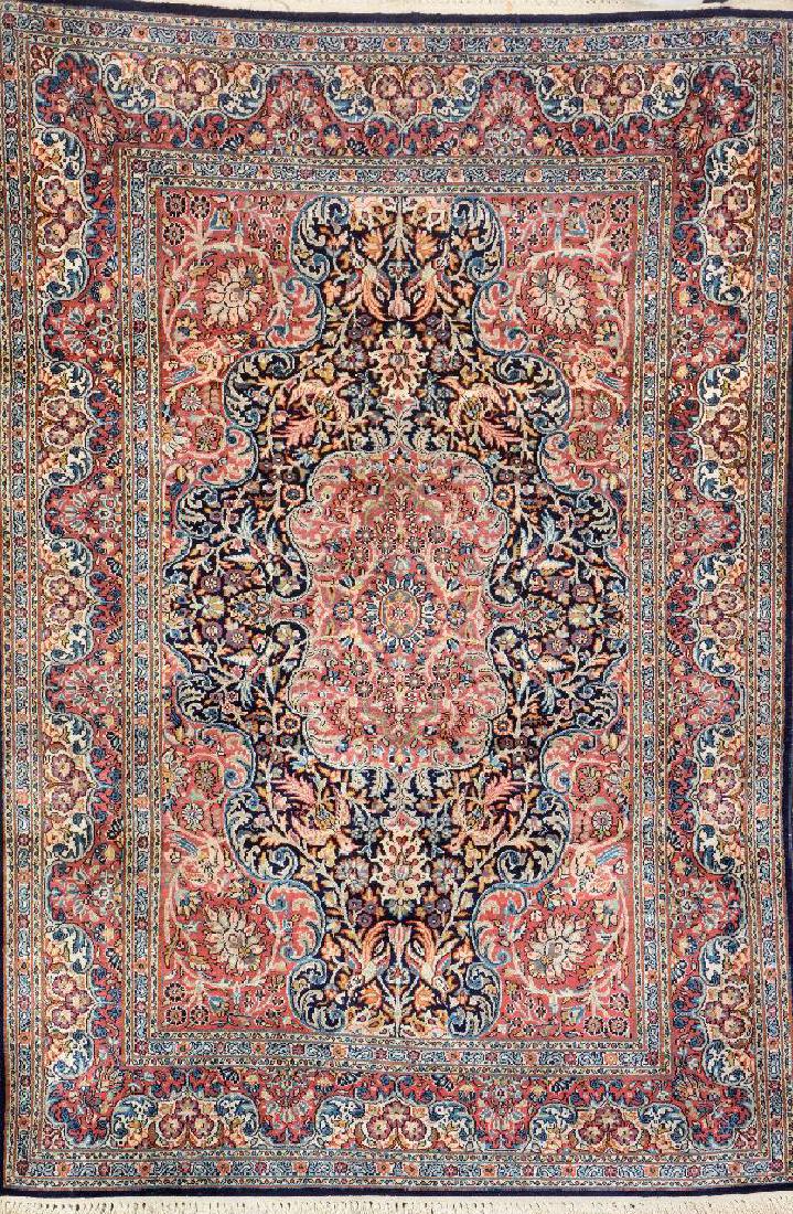 Silk Kashmir Rug, (1 of 1)