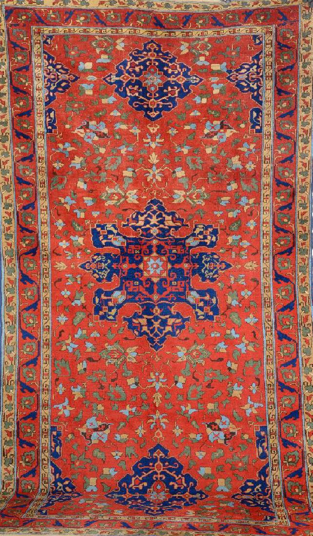 Star Oushak 'Kelley' (Re-Production),: Star Oushak 'Kelley' (Re-Production), Turkey, circa 40 years old, wool/wool, approx.327 x 178 cm, condition: 3.*