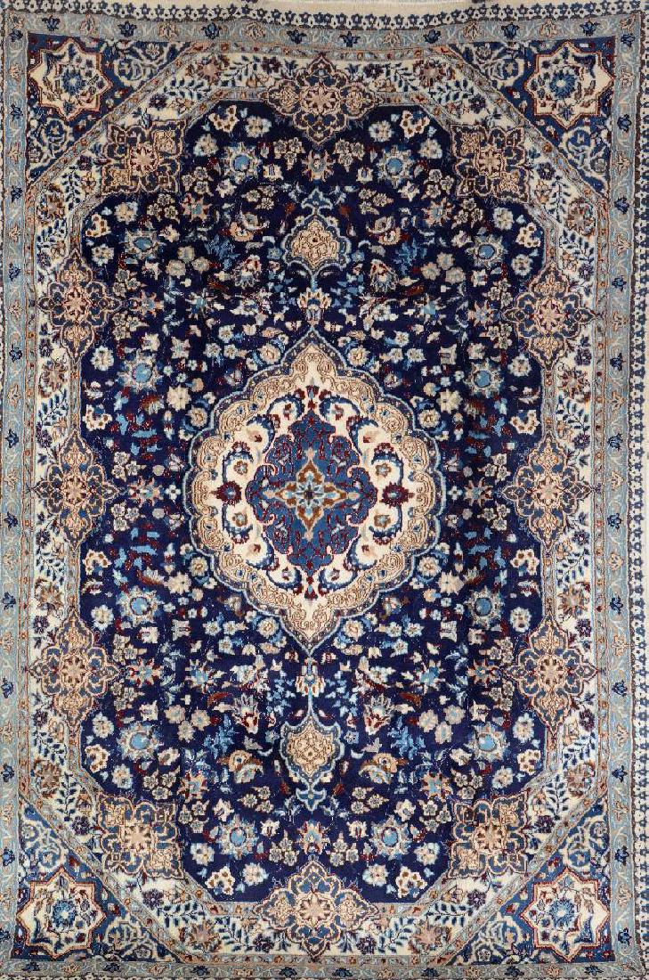 'Part-Silk' Nain Rug, (1 of 1)