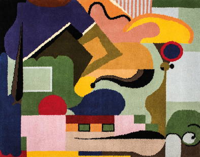 Gunta Stölzl, 1897-1983, master of the weaving at the: Gunta Stölzl, 1897-1983, master of the weaving at the Bauhaus Weimar and Dessau, hand- knotted tapestry, design No. 20, around 1921, edition of 50 copies, manufactured by LizBOA, Europe an carpets Po