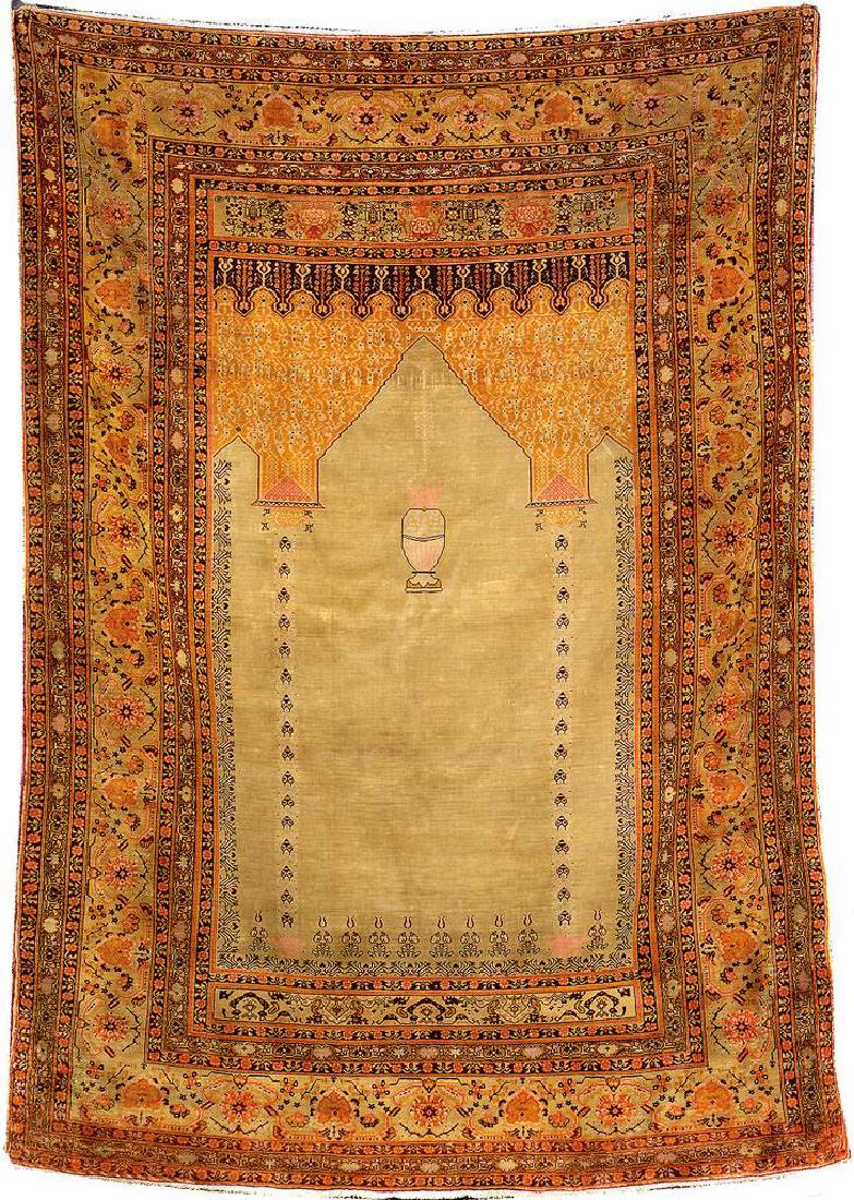 Fine Silk Tabriz 'Hadji-Jalili' Rug, (1 of 9)