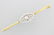 14 kt gold brooch with diamonds