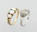 Lot 2 rings, approx. 1910 respectively 1925