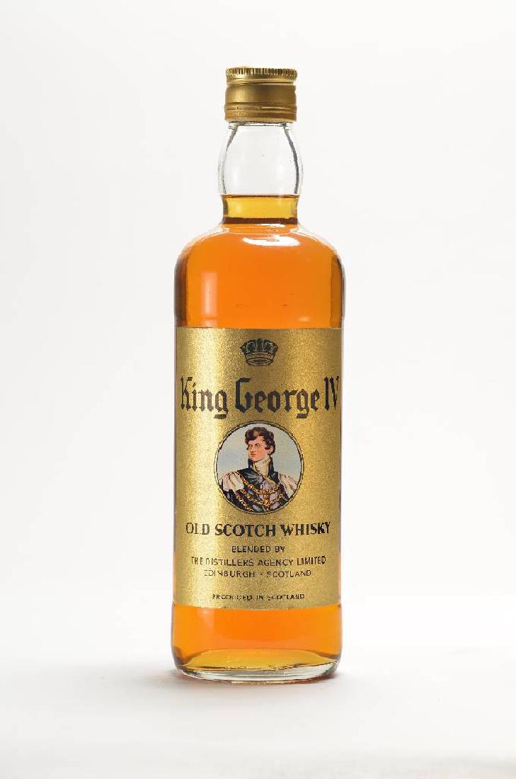 1 bottle King George: 1 bottle King George IV Old Scotch Whisky, 43%vol., Approx. 70 cl, distance between capsule and whisky: approx 3.3 cm, not tasted, blendedby The Distillers Agency Limited, Edinburgh, produced in Scotl