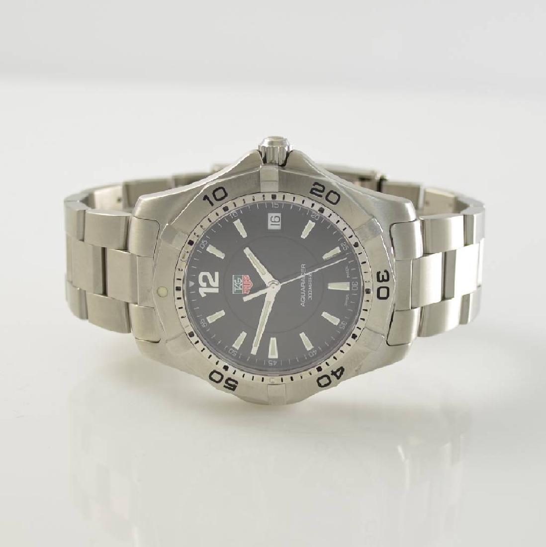 TAG HEUER gents wristwatch Aquaracer: TAG HEUER gents wristwatch Aquaracer, Switzerland around 2007, reference WAF1110, stainless steel case including bracelet with deployant clasp & diver extension, screwed down case back & winding crown