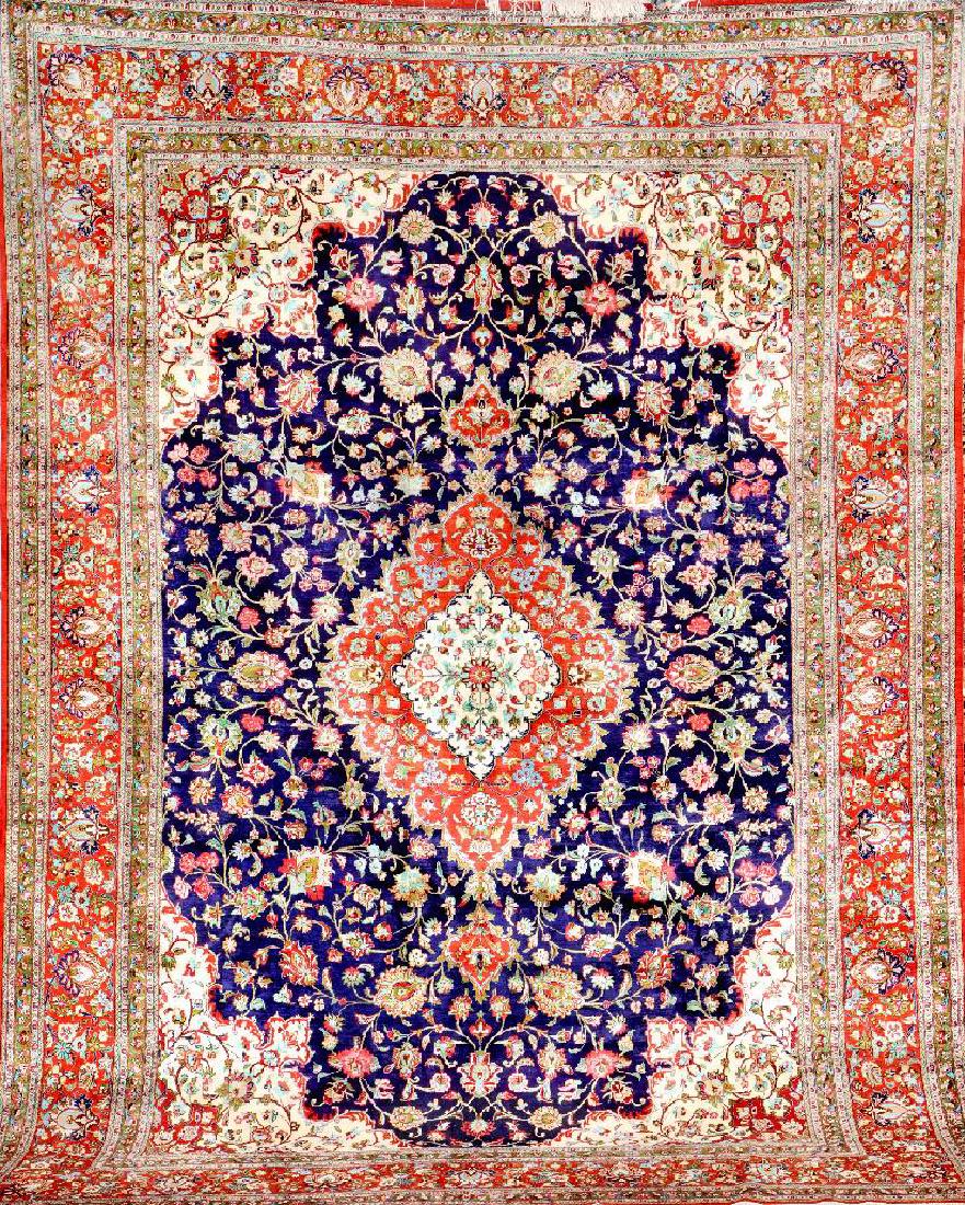 Fine Silk Qum Carpet, (1 of 1)