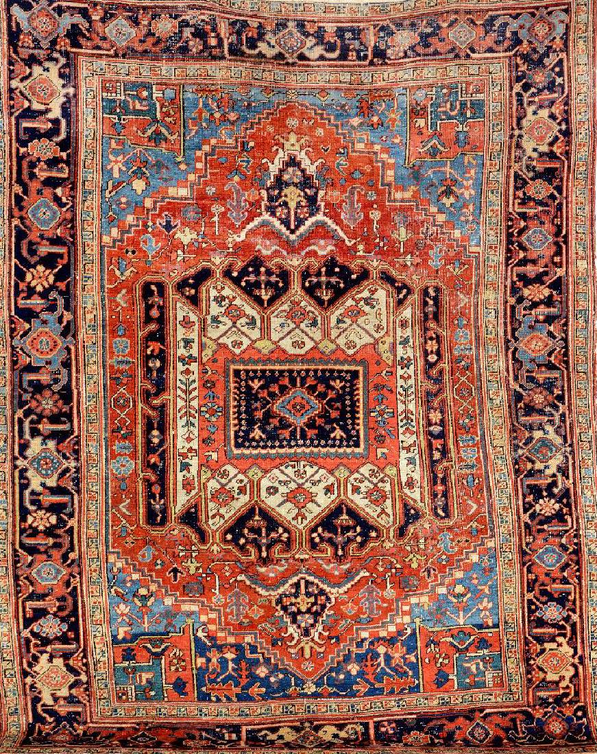 Unusual Heriz Carpet, (1 of 1)
