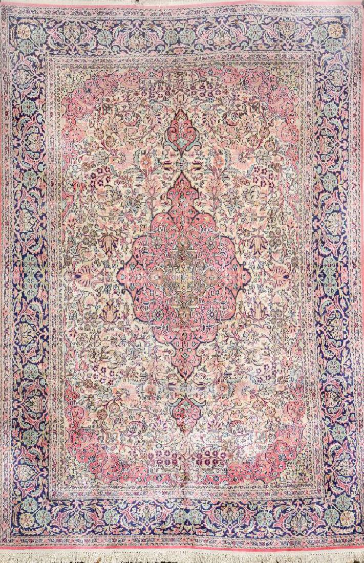Silk Kashmir Rug, (1 of 1)