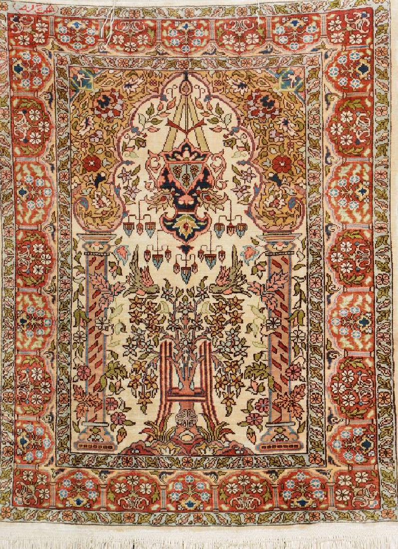 Fine Silk Hereke Rug (Signed),