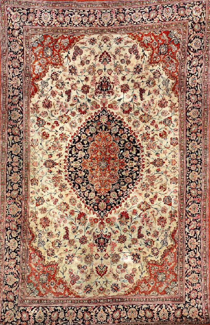 Fine Silk Qum Rug, (1 of 1)