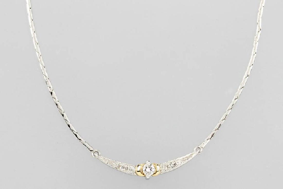 18 kt gold necklace with brilliants (1 of 1)