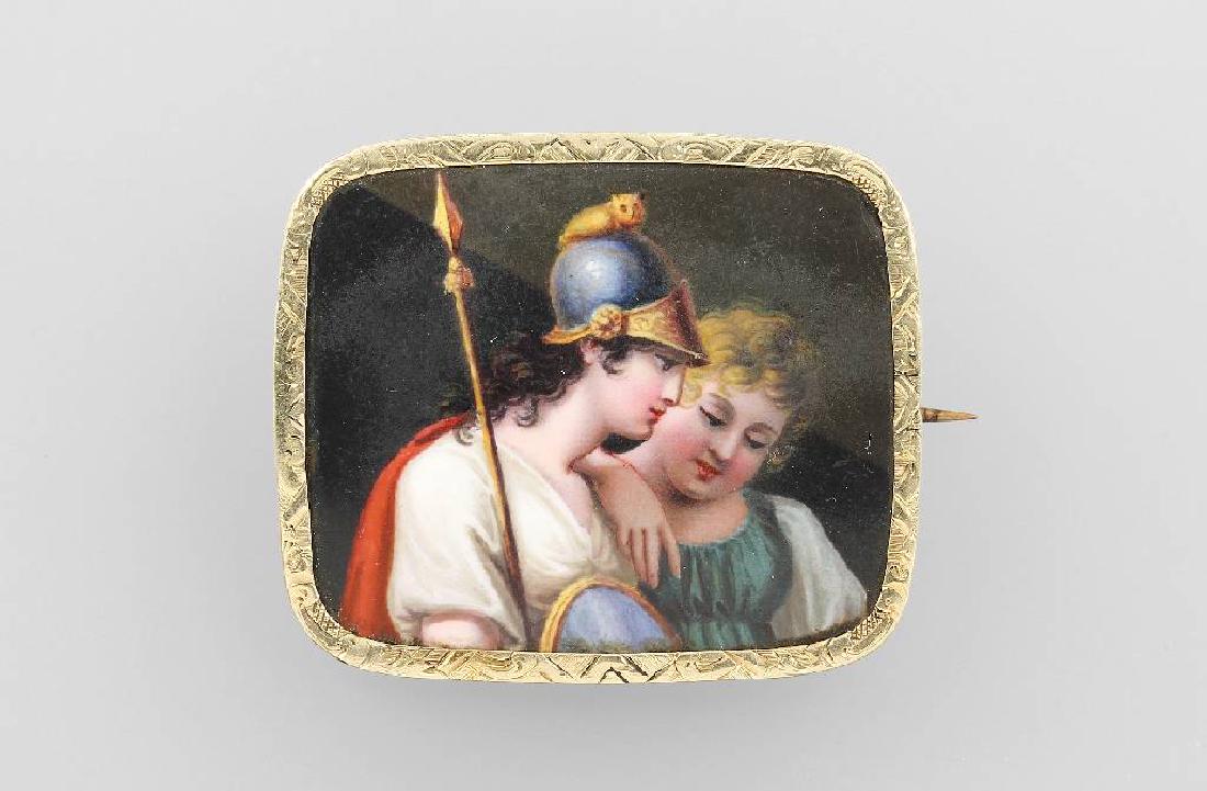 Brooch with enamel painting, german approx. 1835/40 (1 of 1)