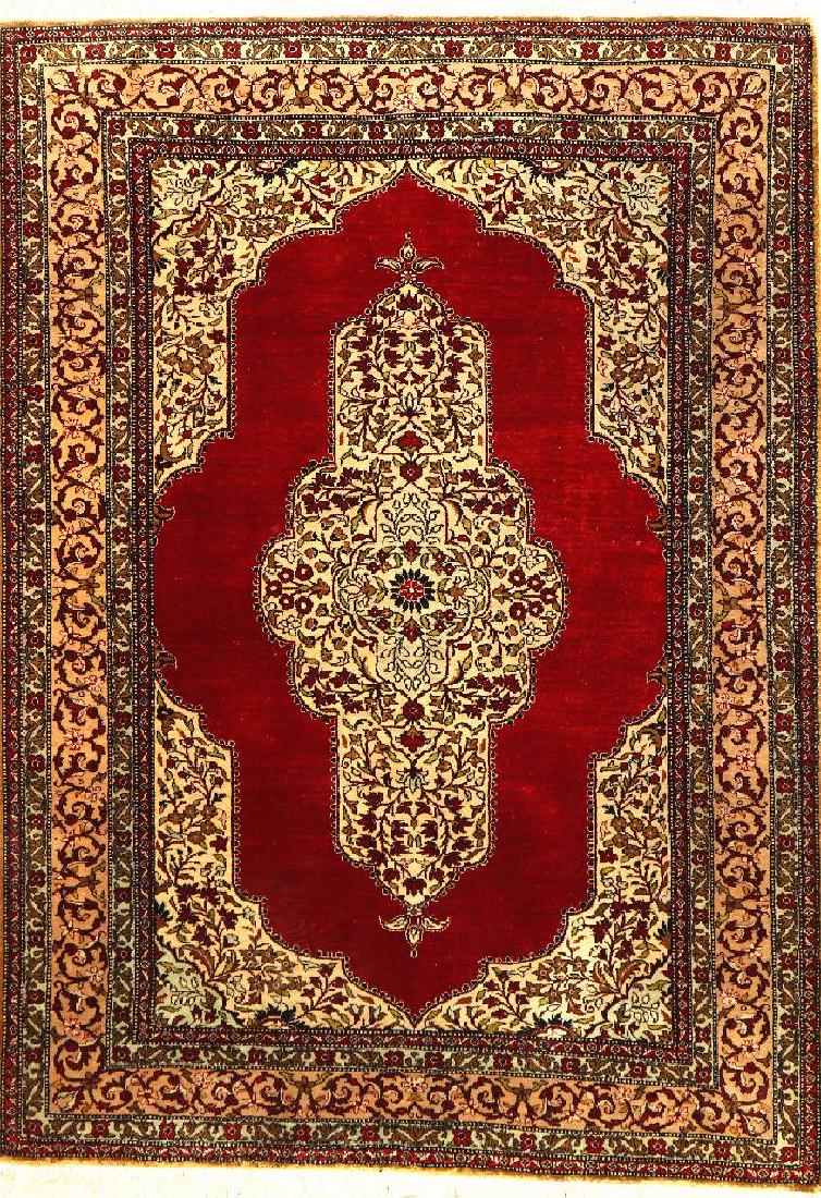 Silk Qum Rug, (1 of 1)