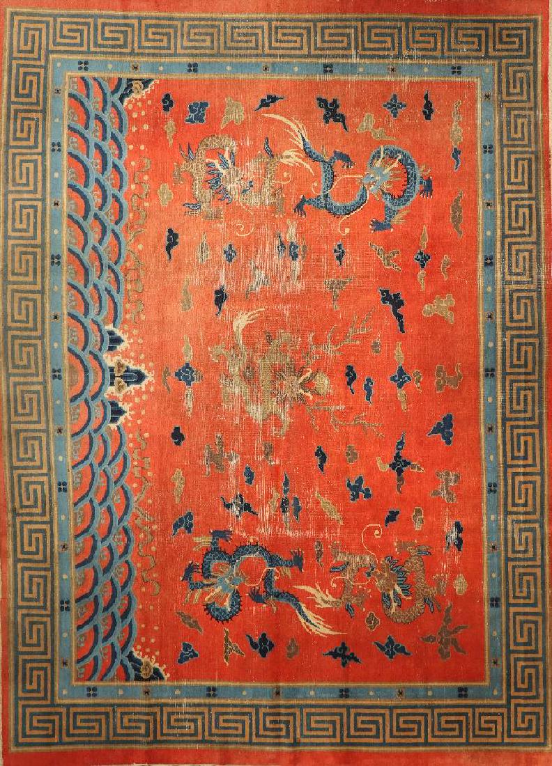 Unusual Chinese Beijing Carpet (Dragon Design), (1 of 1)
