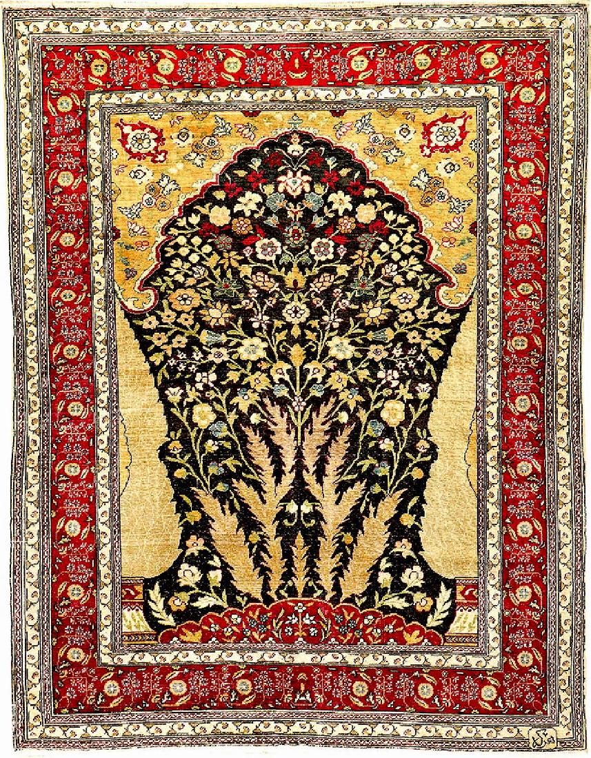 Kaisery 'Flosh' Rug (Mogul Mille-Fleurs Design), (1 of 10)