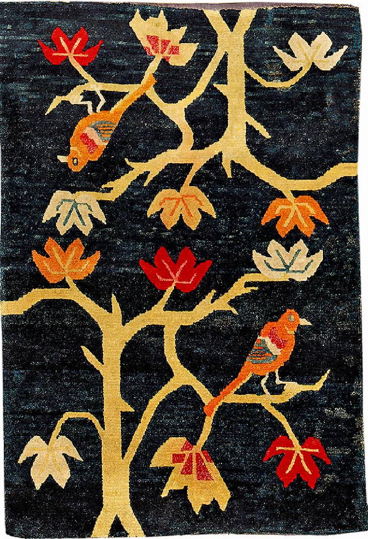 Tibetan Shigatse 'Goyul' (Bird & Tree), (1 of 5)
