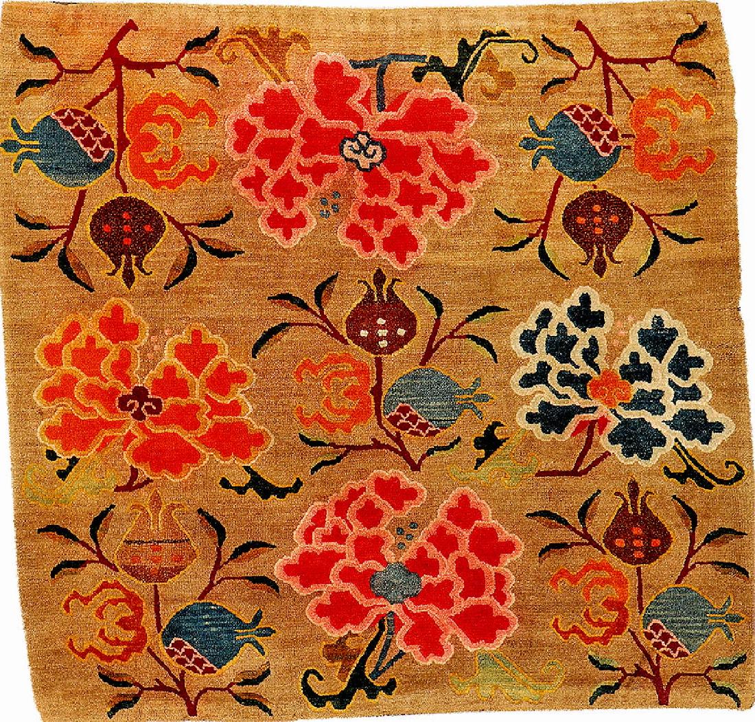 Tibetan Shigatse 'Khagangma Seat-Mat' (Pomegranates & (1 of 8)