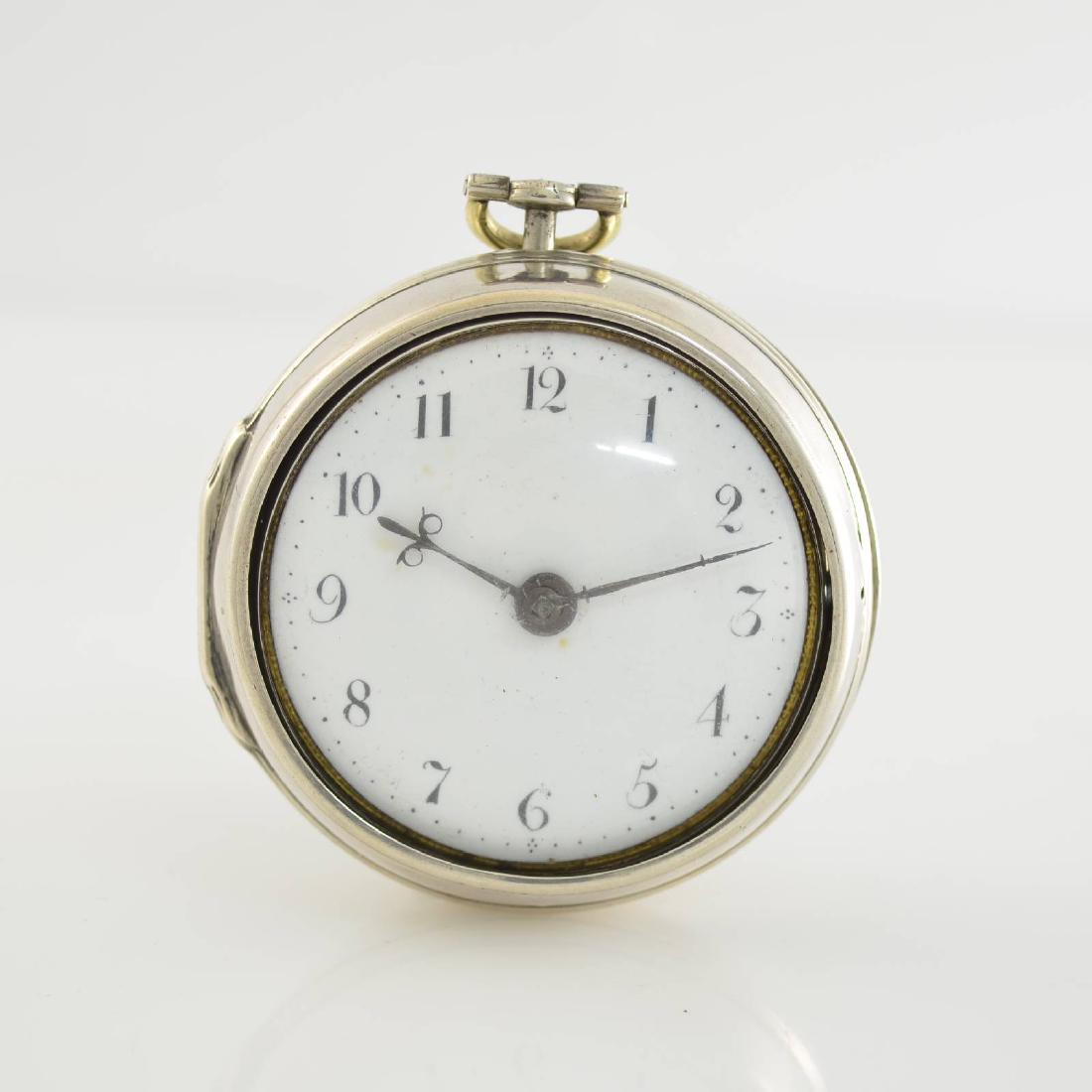 T. PRYOR London early verge watch in silver (1 of 14)