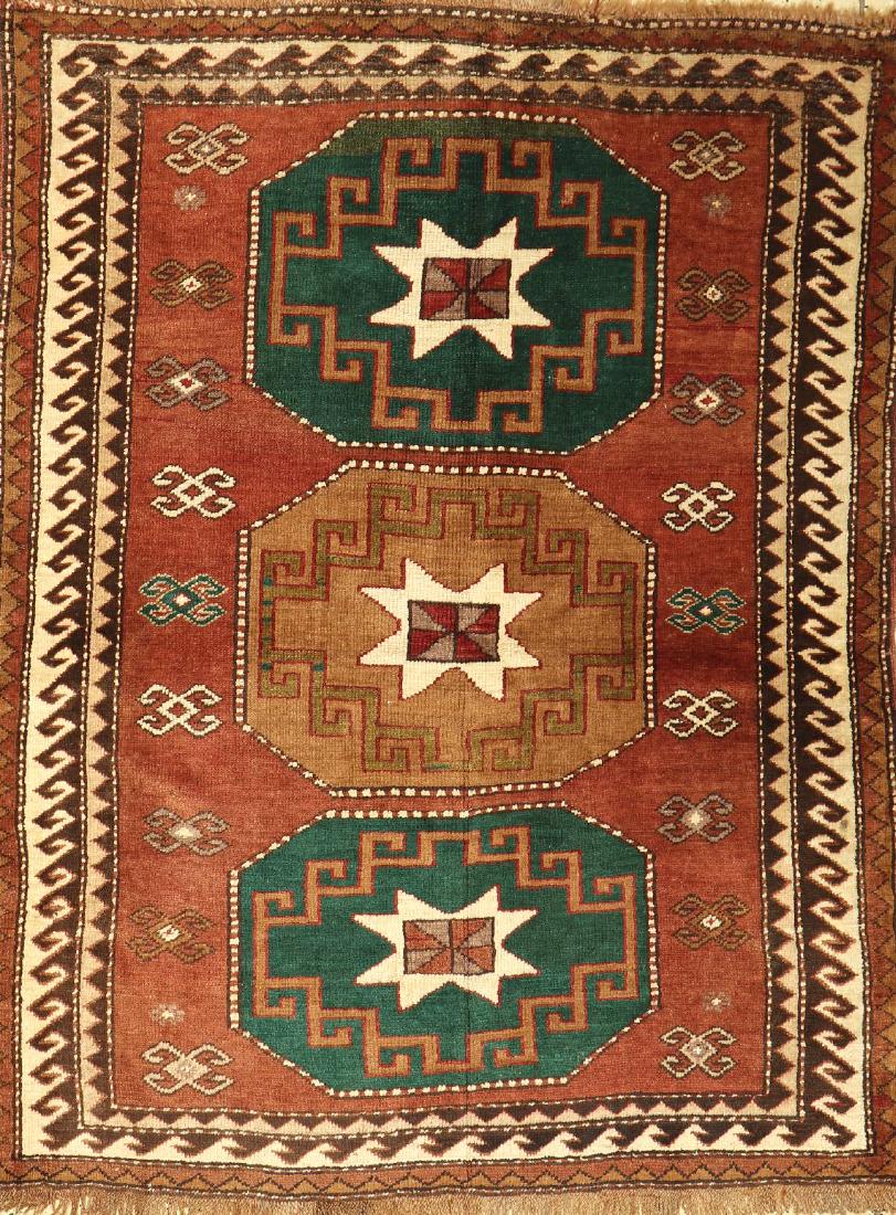 Kars Rug,: Kars Rug, Turkey, circa 40 years old, wool/wool, approx. 170 x 136 cm, condition: 3 -4 (traces of age/use). Summer-Auction (205 Lots): Antique, old and decorative rugs & carpets. Please ask for condit
