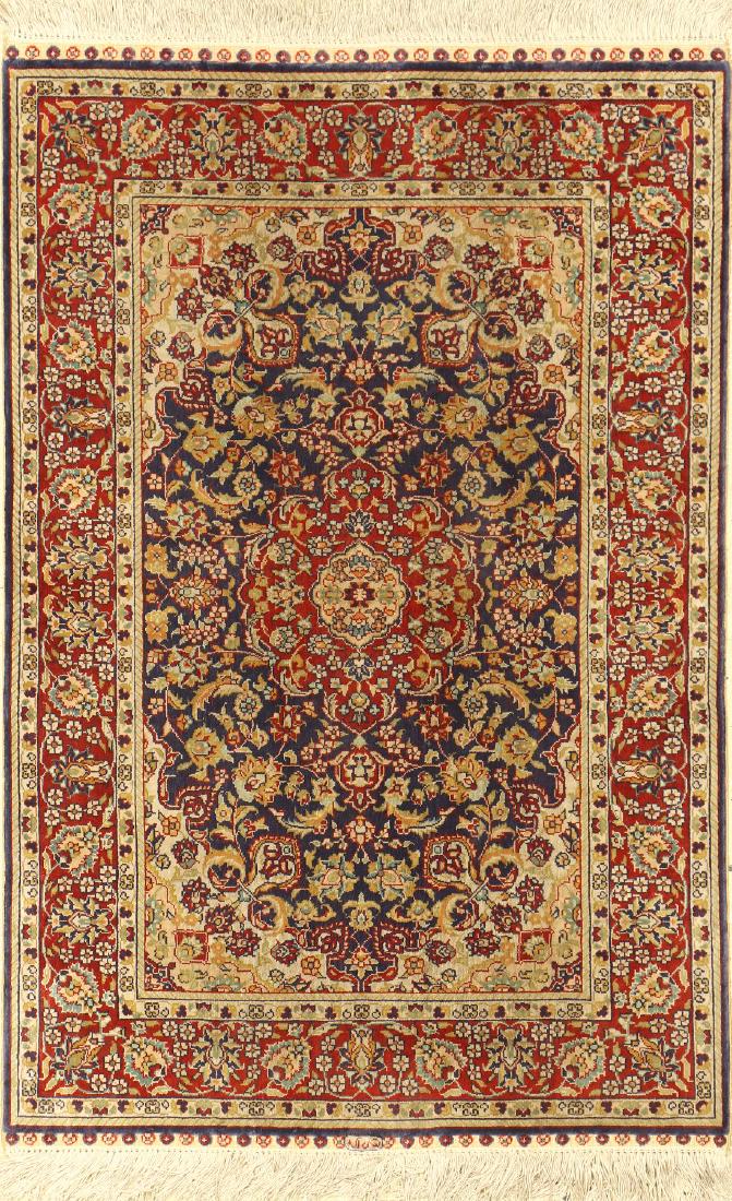 Fine Chinese Silk Hereke Rug, (1 of 1)