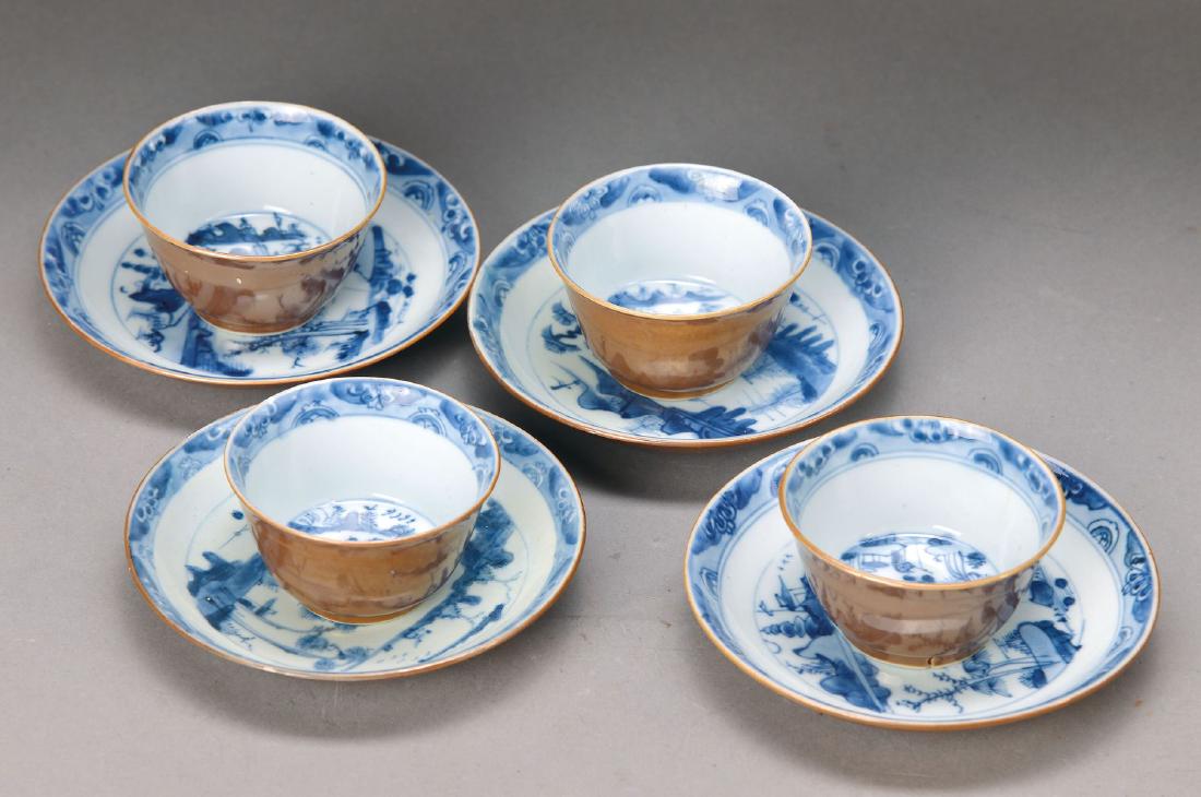 Four beaker and saucers (1 of 1)