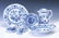 coffee set, Hutschenreuther, 20th c., Blue Onion