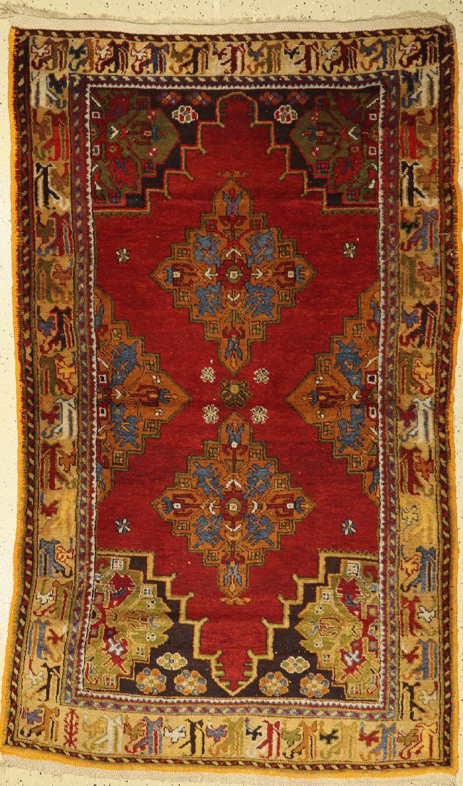 Anatol Rug,: Anatol Rug, Turkey, circa 70 years old, wool/wool, approx. 210 x 126 cm, condition: 2 -3. Summer-Auction (160 Lots): Antique, old and decorative rugs & carpets. Please ask for condition-reports and mo