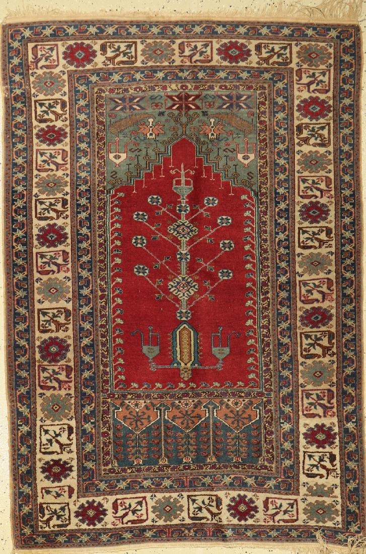Kaisery Rug,: Kaisery Rug, Turkey, circa 1940, wool/cotton, approx. 180 x 122 cm, condition: 3-4 (traces of age/use). Summer-Auction (160 Lots): Antique, old and decorative rugs & carpets. Please ask for condition-