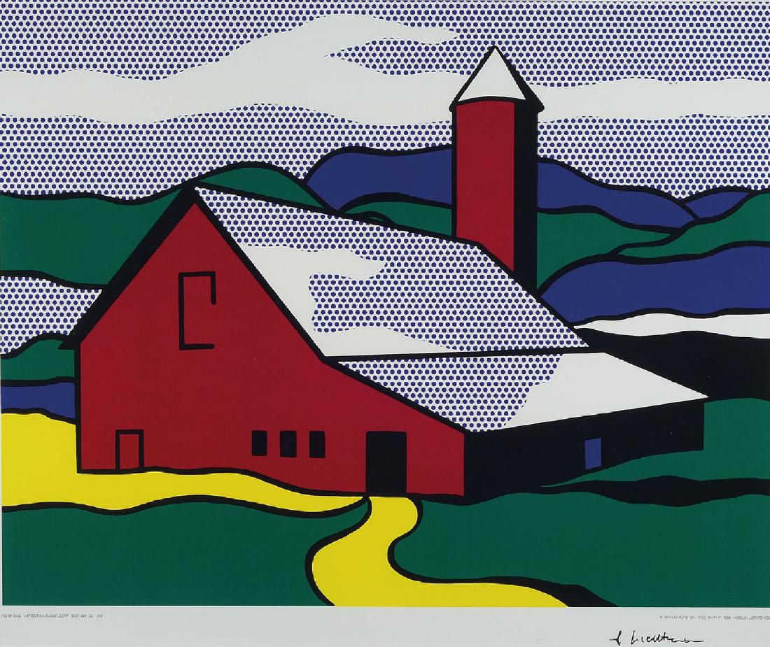Roy Lichtenstein, 19231997, Red Barn II, 1969/89