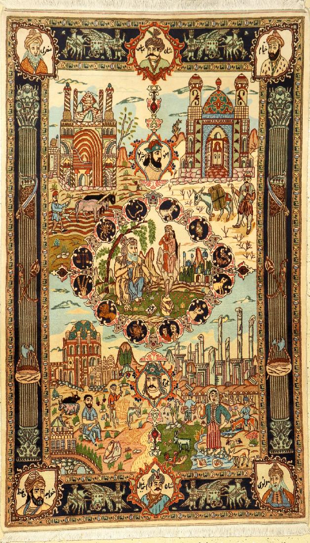 Tabriz (50 RAJ) Rug (Four Season & Zodiac Design), (1 of 1)