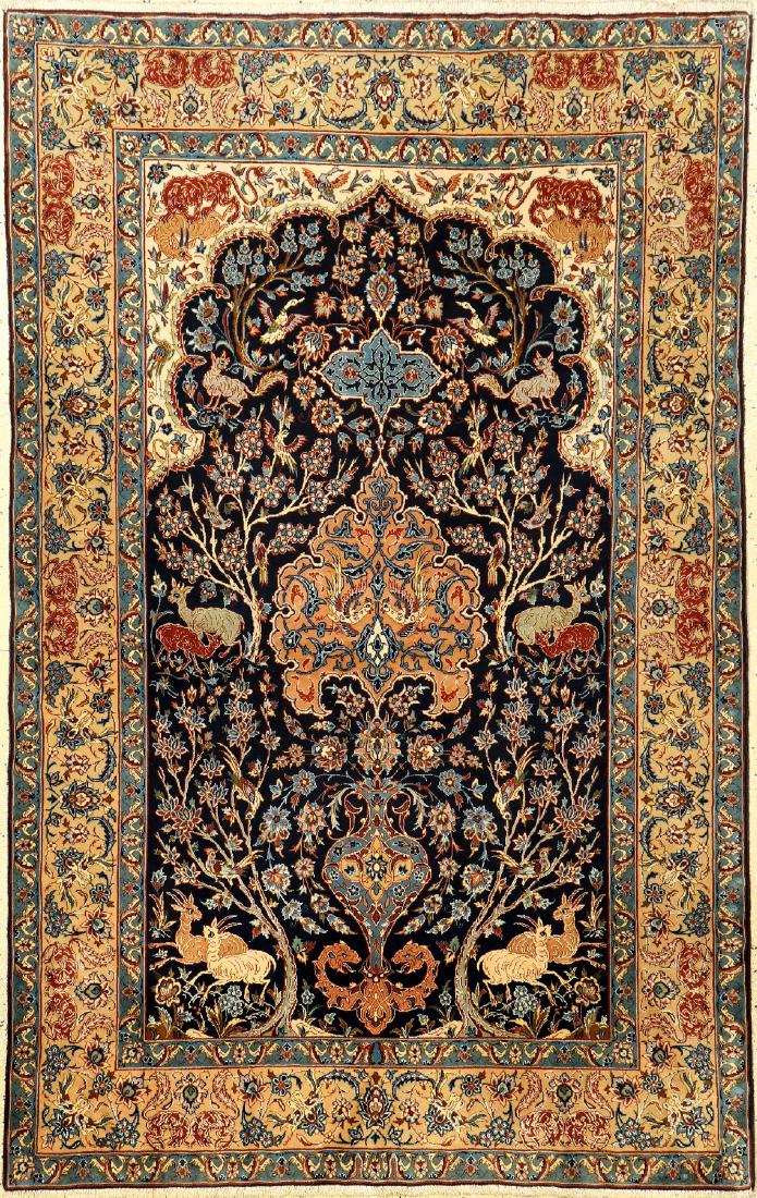 Fine Isfahan Rug (Paradise Design), (1 of 1)