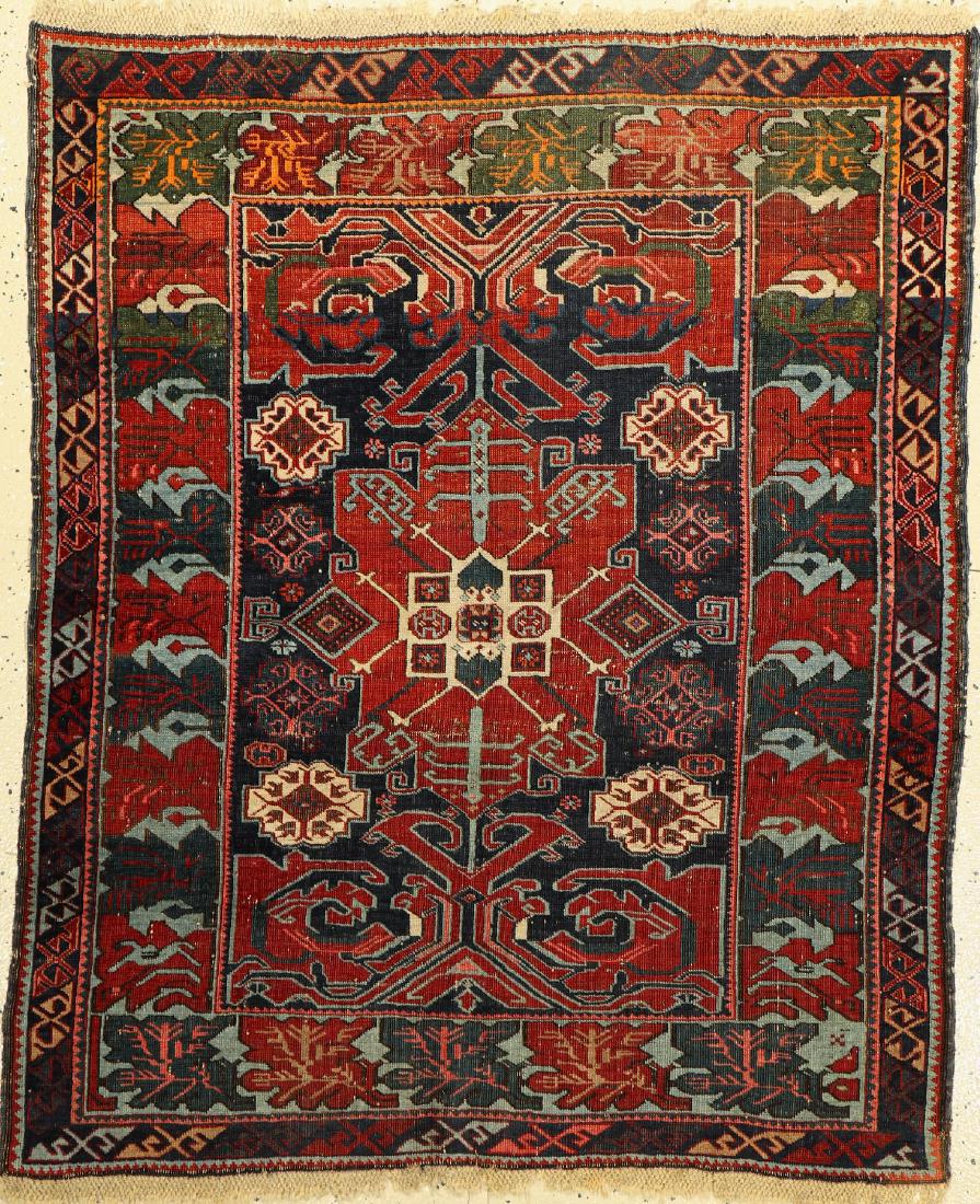 Seychor antique Rug, Caucasus, around 1890, wool on (1 of 1)