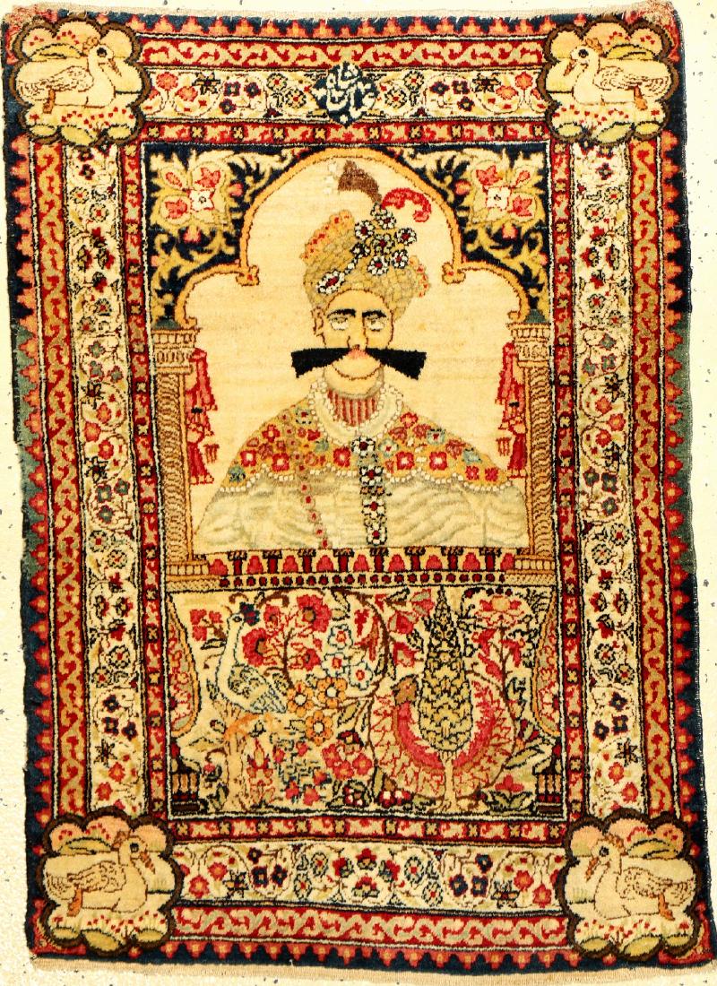 Fine Kirman 'Ravar' Pictorial-Rug (Shah Abbas) (1 of 6)