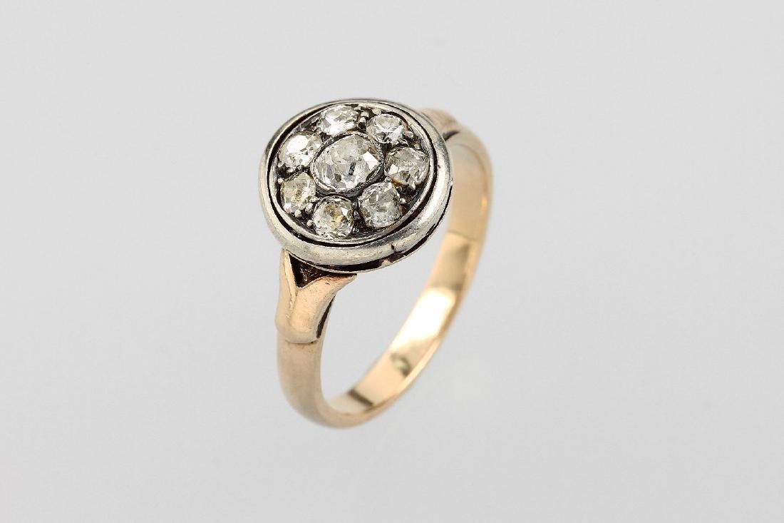 18 kt gold ring with diamonds (1 of 1)