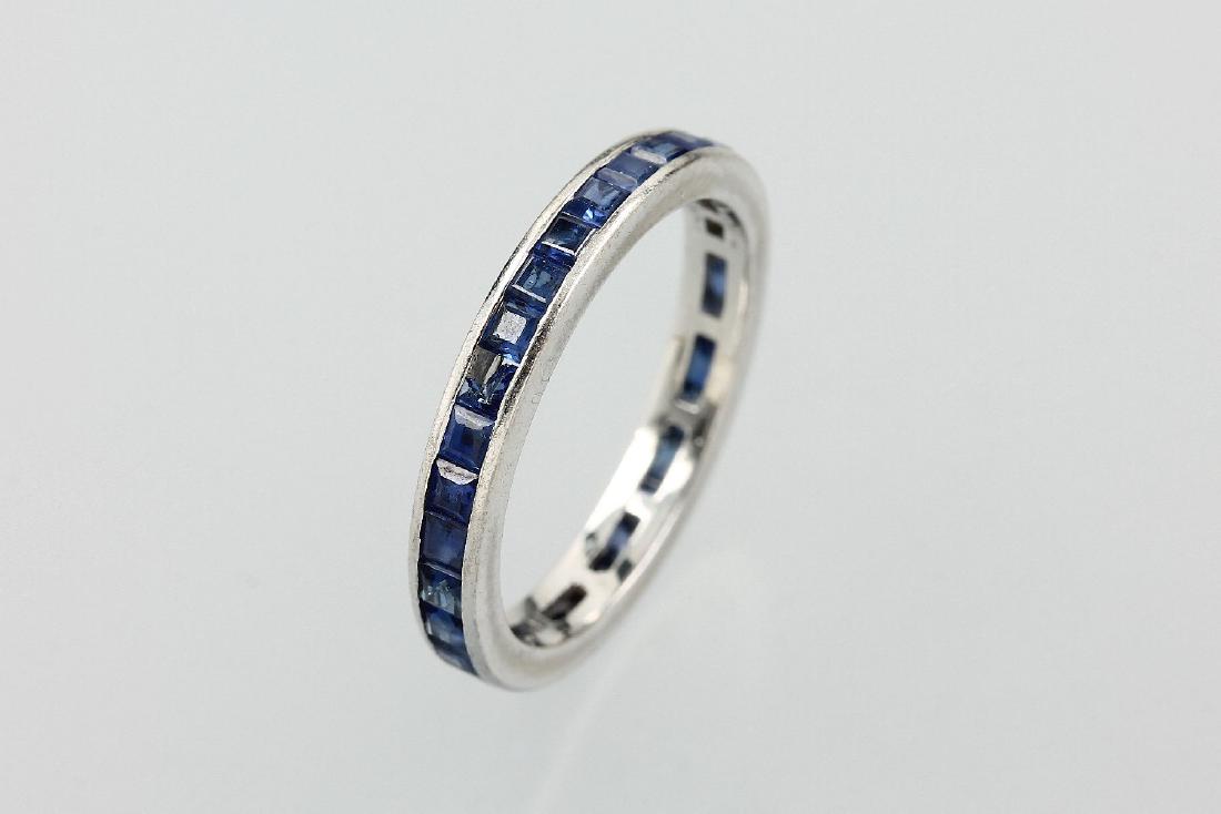 18 kt gold memoryring with sapphires (1 of 1)