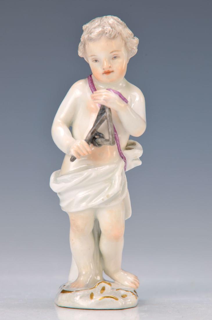 figurine, Meissen, around 1740, cupid with triangle (1 of 1)