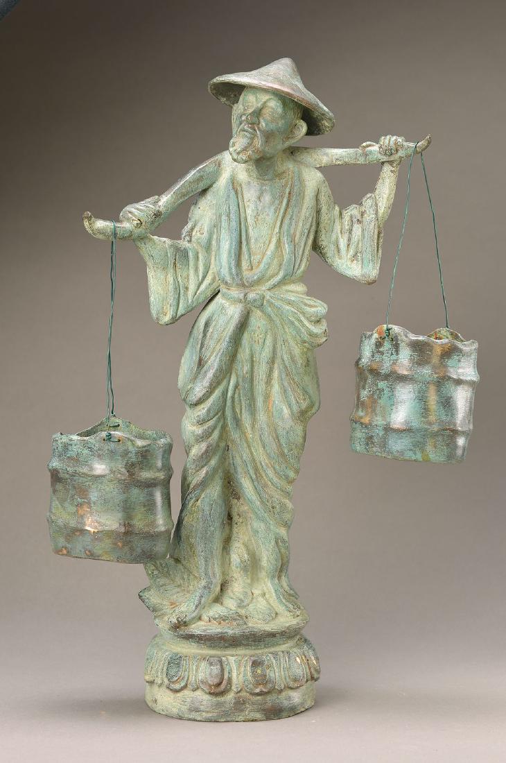 Bronze sculpture, China, 2. Half 20.th c., Chinese with (1 of 1)