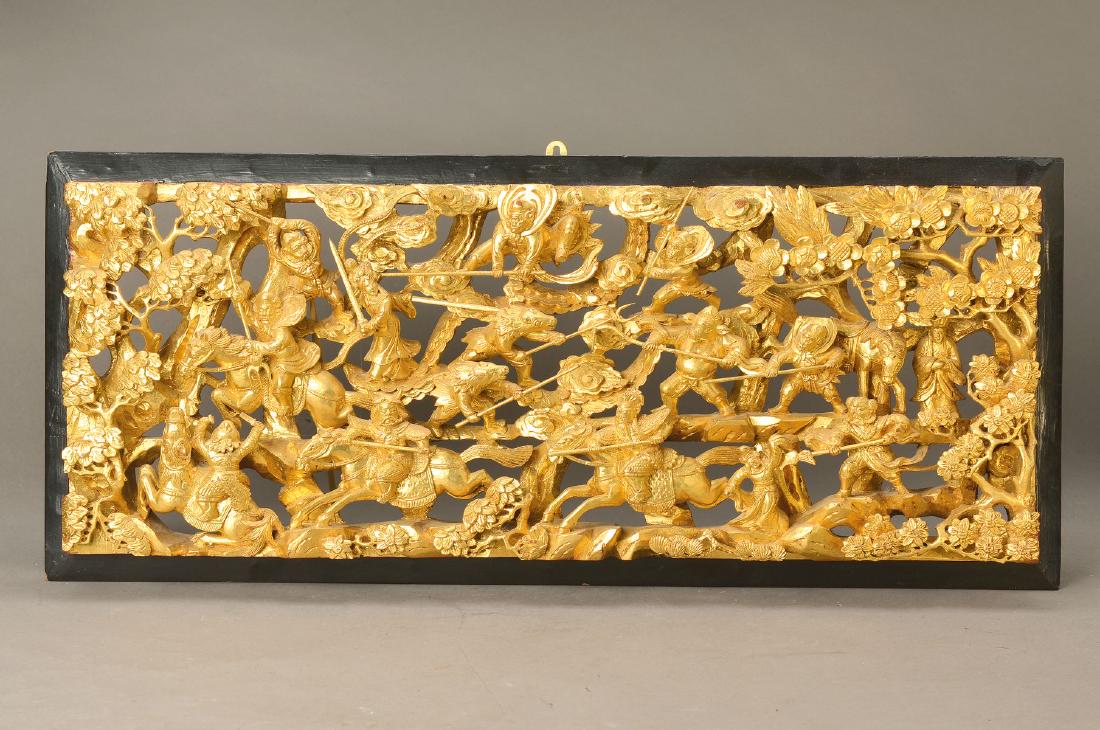 door panel, China, around 1900, wood in fretwork (1 of 1)