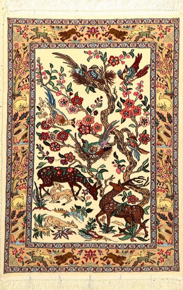 Fine Isfahan Rug (Tree Of Life), (1 of 1)