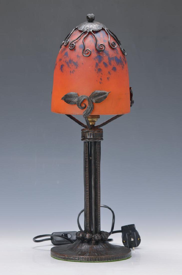 Table lamp, France, around 1920, iron sheath, lamp (1 of 1)